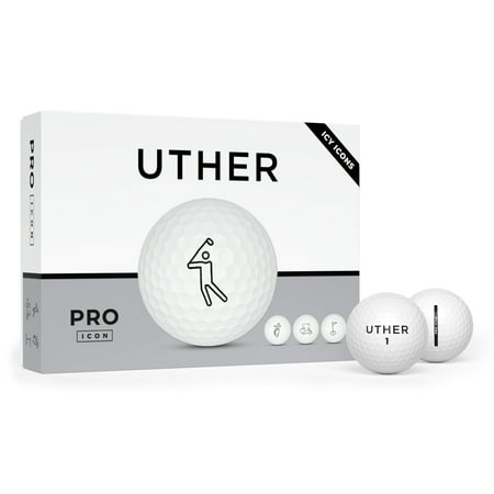 UPC: 0025231696235 | Uther Pro Icon Golf Balls (ICY Icon) ‚ Engineered for Pro Distance High Trajectory + Spin & Soft Feel (Pack of 12)
