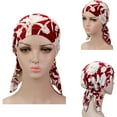 thumbnail image 2 of 3 Packed Beanie Skull Cover Cap for Women Pre Tied Chemo Head Scarf (Long Style), 2 of 5