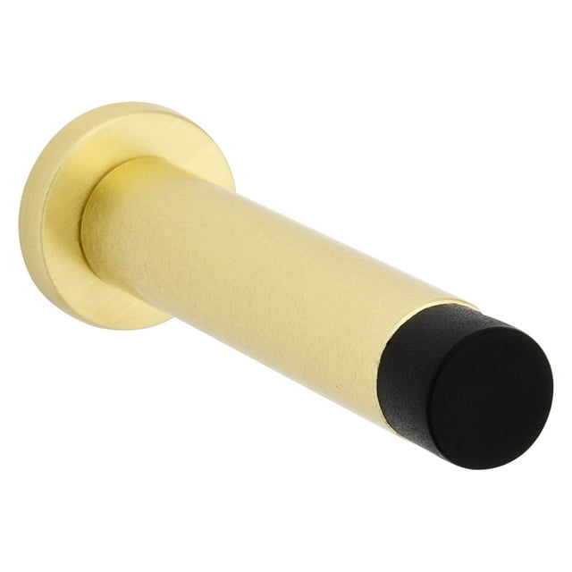 Doorstop National Hardware N830-523, 7,5 cm, oro cepillado y negro