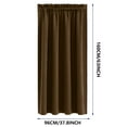 thumbnail image 3 of Blackout Thermal Insulated Curtains | Energy Saving Soundproof Bedroom & Kitchen Curtains | Scandinavian Solid Color Silk-Like Fabric | Single Panel, 3 of 4