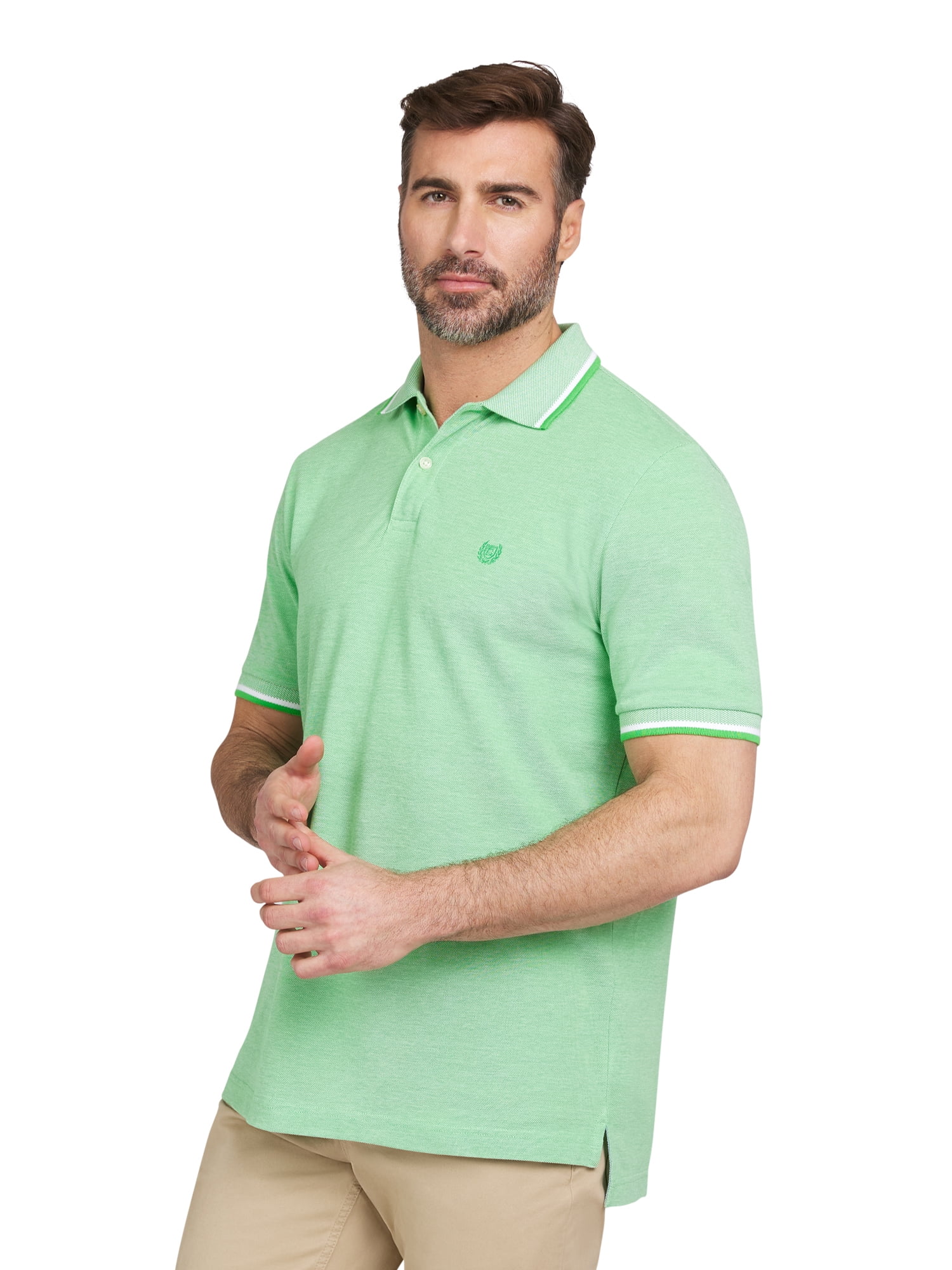 Chaps Men's & Big Men's Birdseye Polo Shirt with Short Sleeves, Sizes S-2XL