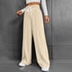 thumbnail image 3 of WILLBEST Pantalones Casuales de Mujer de Cintura Alta, Versátiles, Cómodos y de Pierna Ancha para Otoño E Invierno. Extra Grande, 3 of 8