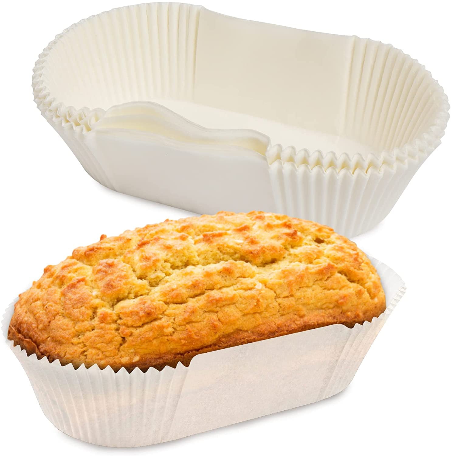 NOGIS Loaf Bread Baking Liners, Disposable Paper Loaf Bread Pan Liners