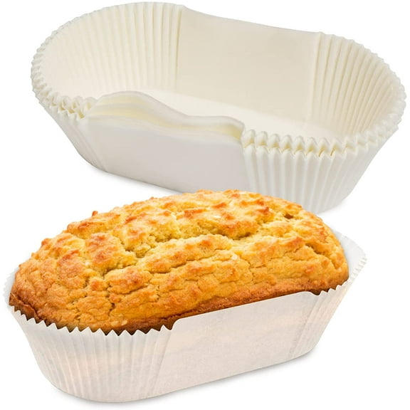 NOGIS Loaf Bread Baking Liners, Disposable Paper Loaf Bread Pan Liners, Loaf Bread Tin Liners, 40 Pieces