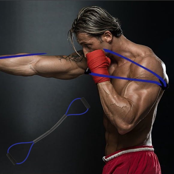 TIMIFIS Silica Gel Resistance Band Speed Bag Boxing Kickboxing Muay Thai Shadow Boxing Resistance Bands Skippings Rope Training Equipment Combats Sports Fitness & Bodybuilding