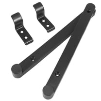 WHAMVOX  Door Guide Bottom Mount Drawer Rails Undermount Slides Black