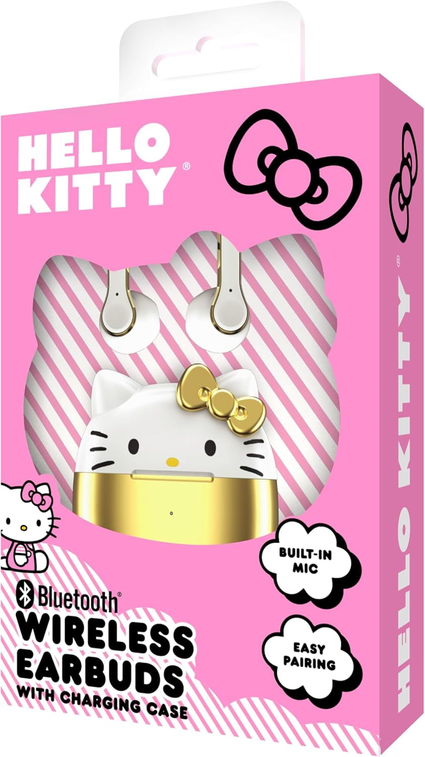 Hello Kitty Wireless Earbuds with Charging Case - True Wireless Earbuds Bluetooth