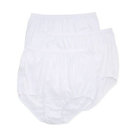 Women s Shadowline 410 Dixie Belle Cotton Full Brief Panty - 3 Pack (White 6)