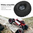 thumbnail image 4 of 4pcs RC Crawler Wheels Hub and Tires Set, Anti Scratch Plastic Aluminum Alloy Wheel Rim Kit for RC Car 120x46mm, 4 of 7