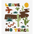 thumbnail image 2 of Adventure Society Leave No Trace White Adult Long Sleeve Hoodie-3XL, 2 of 3