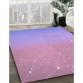 thumbnail image 3 of Ahgly Company Machine Washable Indoor Rectangle Transitional Bright Lilac Purple Area Rugs, 6' x 9', 3 of 7