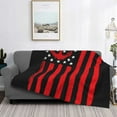 thumbnail image 2 of Fotbe Nautical American Flag Manta de Franela con Estampado, Manta Ultrasuave para Cama, Sofá, Auto, Hipoalergénica y Antibolitas-50"x40", 2 of 6