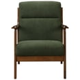 thumbnail image 3 of Pemberly Row Mid-Century Fabric Arm Chair in Studio Dark Green/Dark Walnut, 3 of 9