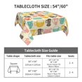thumbnail image 7 of Wukai Vintage Cup Waterproof Tablecloth for Kitchen Dining, Fits Square Tables for 2-4 Seats -54"x54", 7 of 7