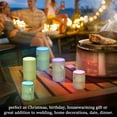thumbnail image 4 of Yayeee Flameless Candles with Remote Flickering Battery Operated Multi Color Changing, Light Black Martini, 4 of 7
