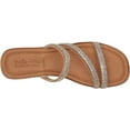 thumbnail image 5 of Bella Vita Mens Ona-Italy Sparkle Slide Flat Sandal 5.5 Gold Metallic, 5 of 8