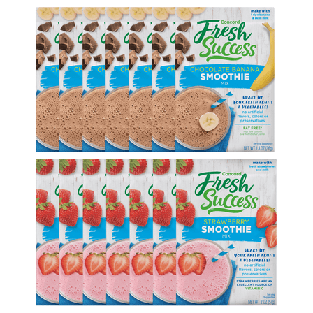 Fresh Success Chocolate and Strawberry Nutrition Shake, No Artificial Flavors, 2 Week