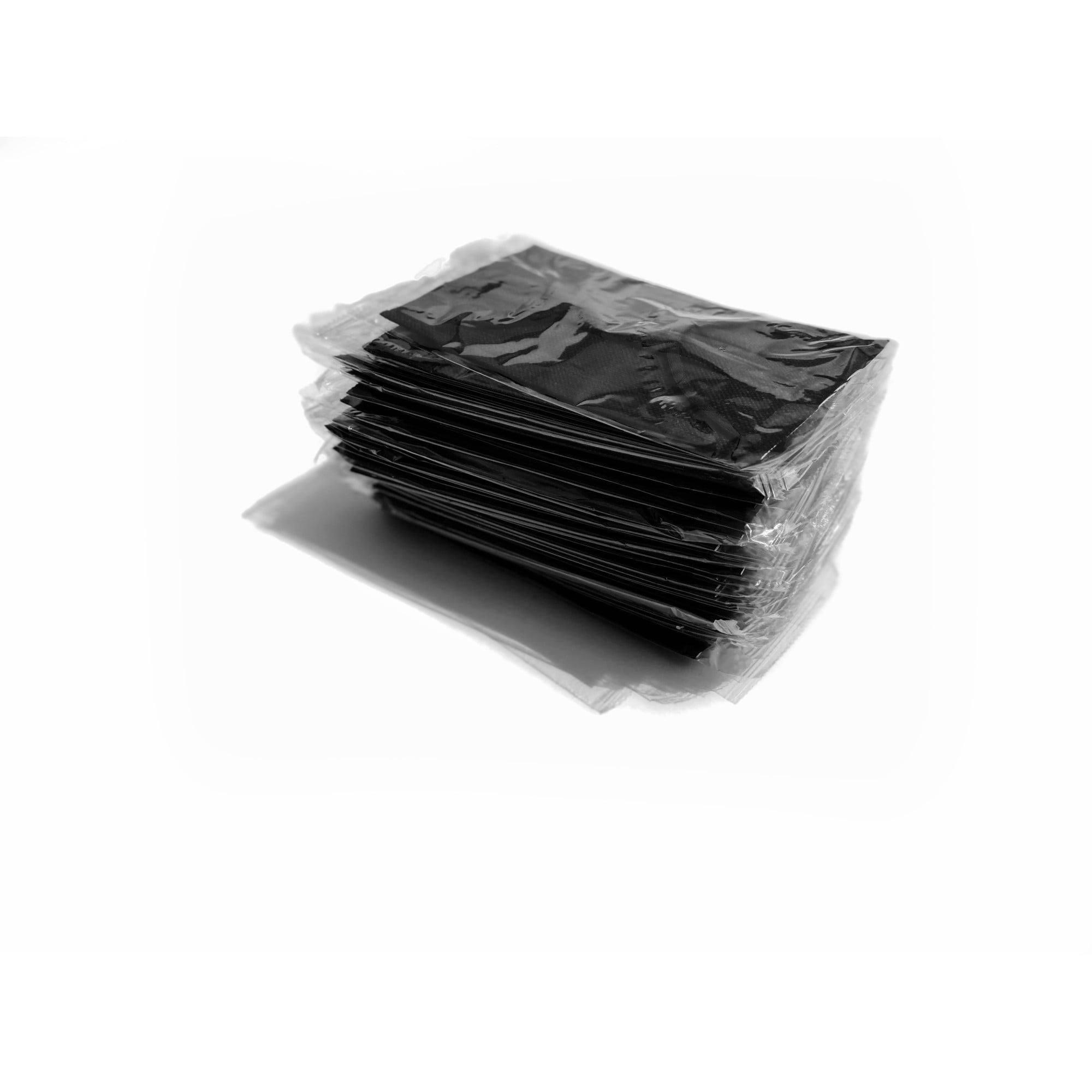 (40 Pack) Disposable Face Masks 3-Ply Individually Wrapped , 50ct - Black