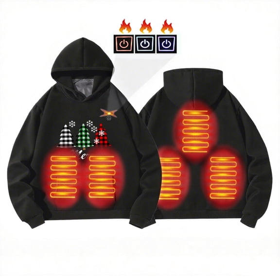 Mifsaly Kids Heated Vest Boys Girls Christmas Sleeveless Heating Jackets 13 Heat Zones Zip up Padded Coat Thick Warm Lapel Winter Outerwear Unisex Thermal Vests with Zipper Pockets