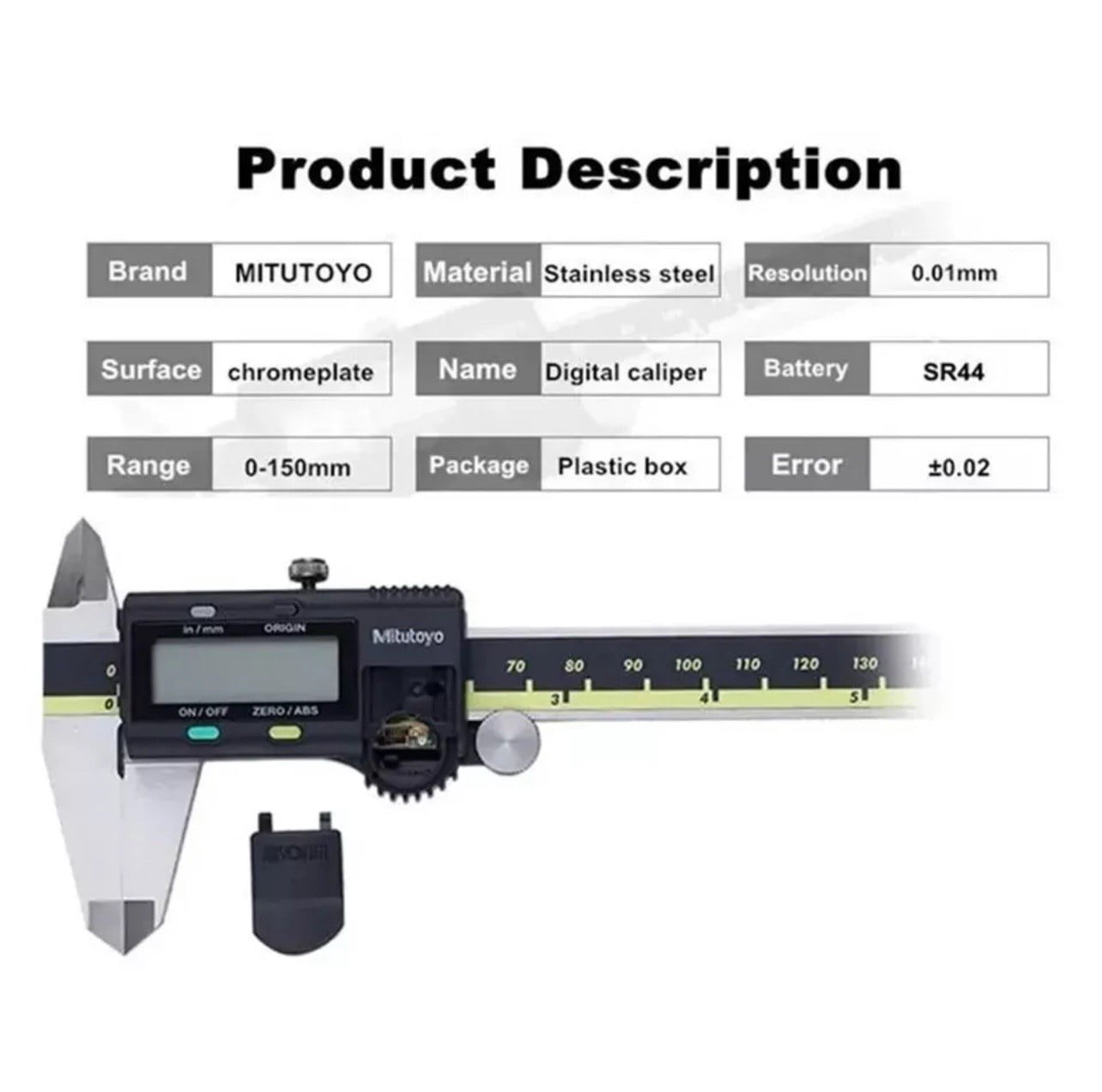 Japan Mitutoyo 500-196-30 150mm/0-6" Absolute Digital Digimatic Vernier Caliper