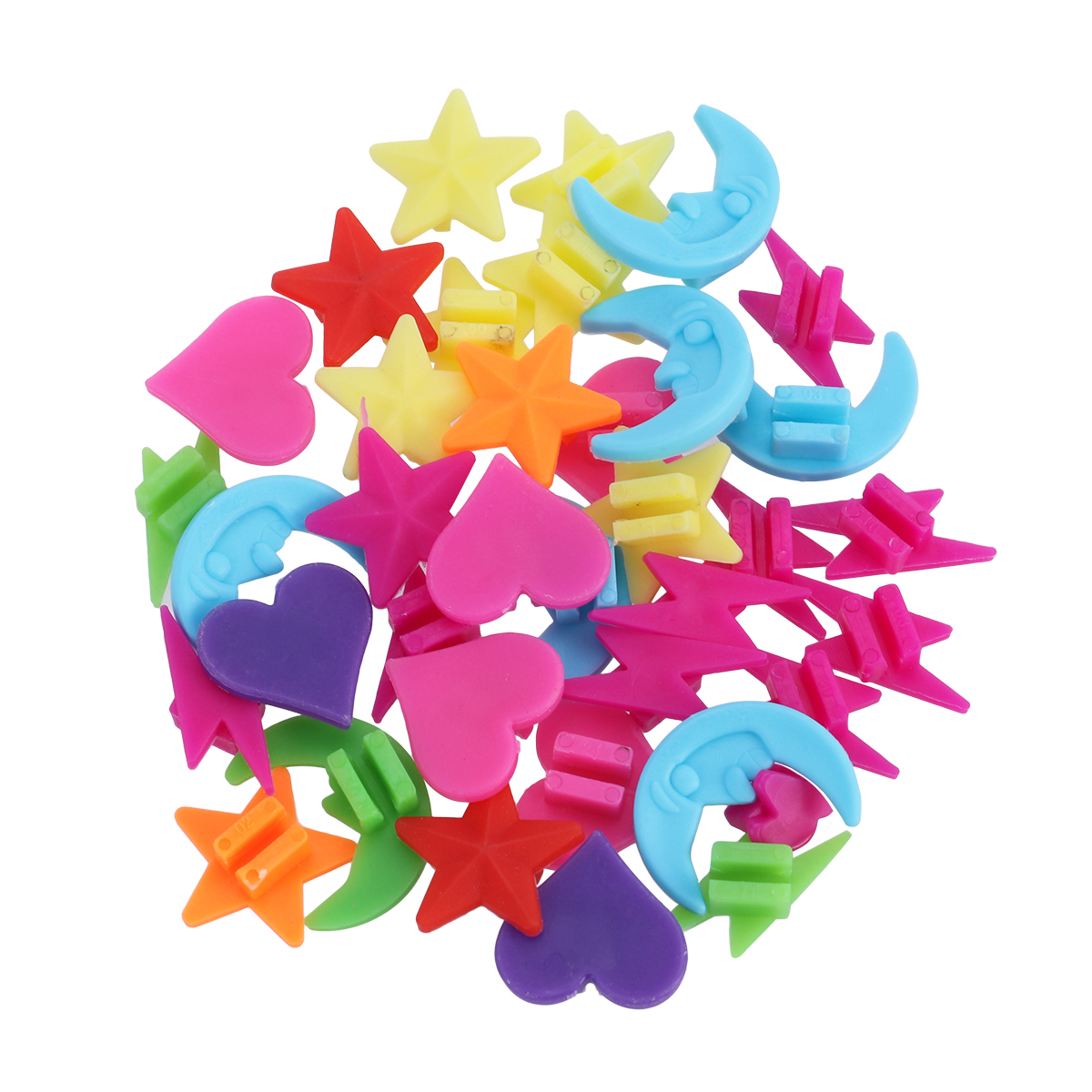 Children Bicycle Spoke Decoration Colorful Bike Spoke Clips Beads Star