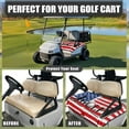 thumbnail image 3 of SEANATIVE American Flag Golf Cart Seat Covers for Club Car Washable Golf Cart Seat Blanket Covers with 4 Front Pockets Breathable Golf Cart Front Seat Cover for 2 Passenger Suitable for All Seasons, 3 of 7