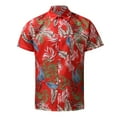 thumbnail image 2 of TAIAOJING Mens Floral Hawaiian Shirts Mens Spring Summer Beach Tropical ButtonUp Printed Short Sleeve Button Down Blouse Shirt, 2 of 5