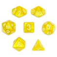 thumbnail image 1 of Wiz Dice Ensemble de 7 dés Polyédriques - Rançon du Roi (Perle Dorée) avec Pochette en Velours, 1 of 6