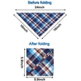 thumbnail image 3 of Paquete de 8 bandanas lavables para perros - Reversibles - Ajustables - Triángulo - Pajaritas para mascotas y gatos (color aleatorio) Rojo Verde, 3 of 5