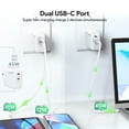 thumbnail image 4 of Esoulk USB C Charger, 45W Dual Port Type-C Foldable Fast Charger Power Delivery for iPhone 14/14 Plus/14 Pro/14 Pro Max/13/Galaxy/Pixel/iPad/iPad Mini (White), 4 of 7