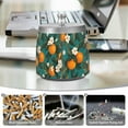 thumbnail image 6 of Yayeee Ashtray with Lid for Cigarette Smokeless Stainless Steel Home Ash Holder, Orange Leaves, 6 of 7