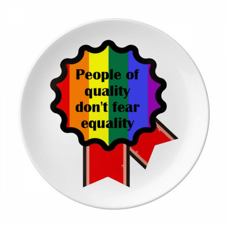 

People Of Quality Dont Fear Equality Plate Decorative Porcelain Salver Tableware Dinner Dish