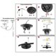 thumbnail image 5 of Multi Pendant Chandelier Adjustable DIY Ceiling Spider Pendant Light 1-Head, 5 of 5