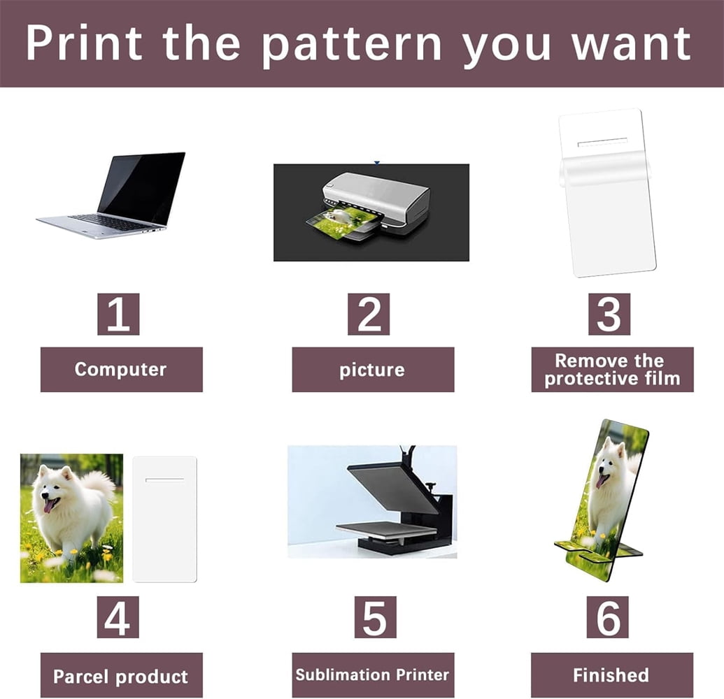 10 Pcs Sublimation Blank Wood Phone Stand with Charging Hole Detachable Portable Phone Holder