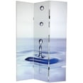 thumbnail image 2 of Oriental Furniture 6 ft. Tall Water Zen Canvas Room Divider - 3 Panel, 2 of 7