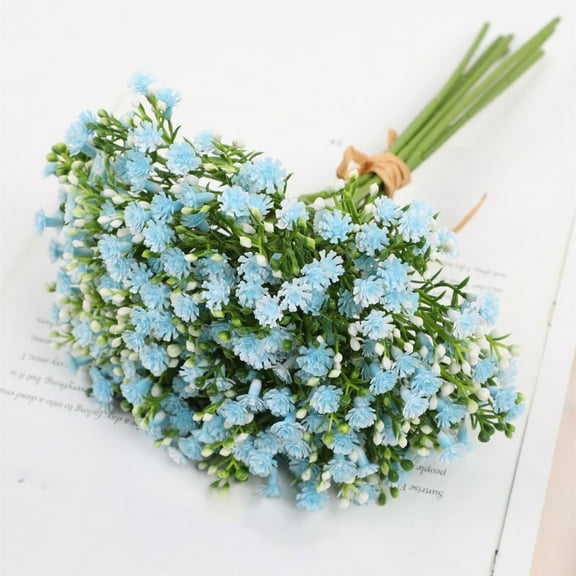Clearance Artificial flowers under $5,Artificial 7pcs Babys Breath Artificial Flowers For Decoration Gypsophila Bouquet For Flower Arrangement Light