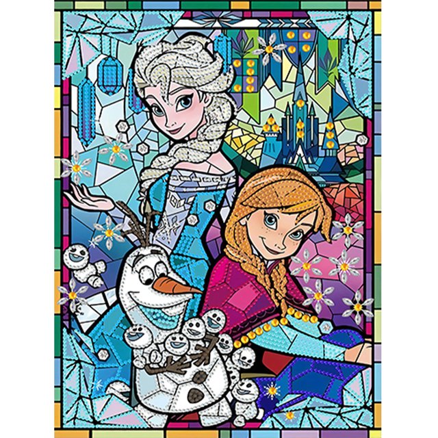 Taladro de diamante Reina de la nieve 5D Pintura de bricolaje Arte de pared parcial en forma especial (K109) Hugtrwg Para estrenar