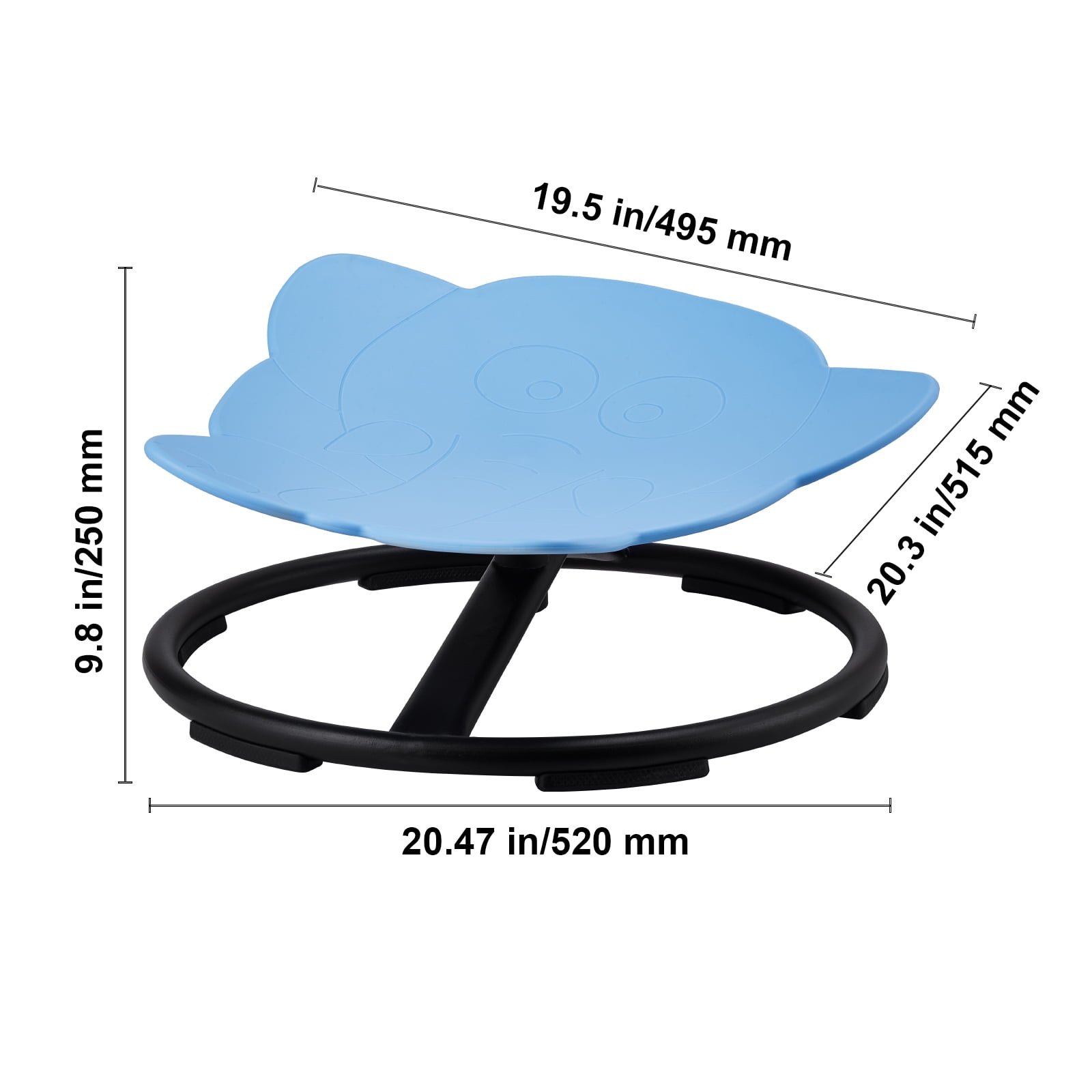 KFFKFF Children's Rotating Chair, Supports 220 lbs, Offers 360-Degree Rotation, Designed as a Sensory Toy for Children with Autism, Features a Sturdy, Idea Gift for Kids, Non-Slip Base