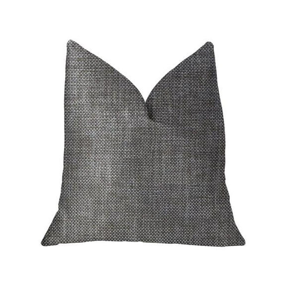 Grey Pebble Silver Luxury Throw Pillow, 20 x 36 in. King
