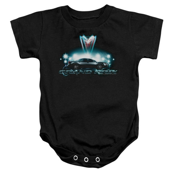 Pontiac Silver Grand Prix Infant Baby Romper T-Shirt Black