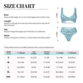 thumbnail image 6 of Honeii Cartoon Teeth Print Women’s Bikini Set,Two Piece Swimsuit Bathing Suits,Stylish High Elasticity Swimwear for Beach and Pool, 6 of 7