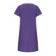 thumbnail image 5 of Mini vestido sólido de manga corta suelto con cuello en V de algodón y lino a la moda para mujer Fridja  qw7168, 5 of 8