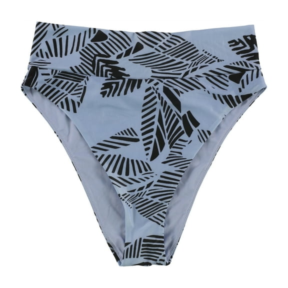 American Eagle Womens Abstract Lines Bikini Swim Bottom, Blue, Large