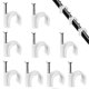 thumbnail image 1 of 100 Pack Strong and Durable White Round Cable Clips - 7mm, 1 of 5