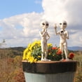 thumbnail image 4 of Alien Statues 'Peace & Quiet' 10 INCH H Standing Extraterrestrial Figurine Set -  Antique White, 4 of 4