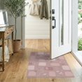thumbnail image 2 of ODIKA 2'x3' Pink Blush Modern Geometric Botanical Washable Doormat Contemporary Abstract Floral Motifs with Rounded for Entryway, Kitchen, Laundry Room, Non-Slip, Low Pile, 2 of 7
