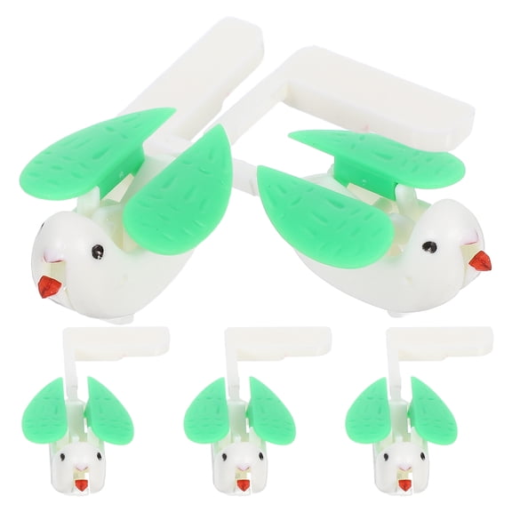 OFFIGAM 5pcs Analog Clock Bird Cuckoo Wall Clock Part Plastic Bird Sound Simulation for DIY