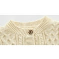 thumbnail image 4 of Godderr Toddler Baby Boy Knitted Sweater Button Cardigan Long Sleeve Breathable Coat Twist Jacket, 4 of 5