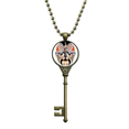 thumbnail image 1 of Beijing Opera Peking Opera Head Key Necklace Pendant Tray Embellished Chain, 1 of 3