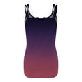 thumbnail image 5 of up to 60% off Gifts Usmixi Womens Tank Tops Plus Size Sexy Slim Going out Spaghetti Strap Tops Cami Shirts Summer Trendy Gradient Print U-Neck Sleeveless Shirts Blouse Pink s, 5 of 5